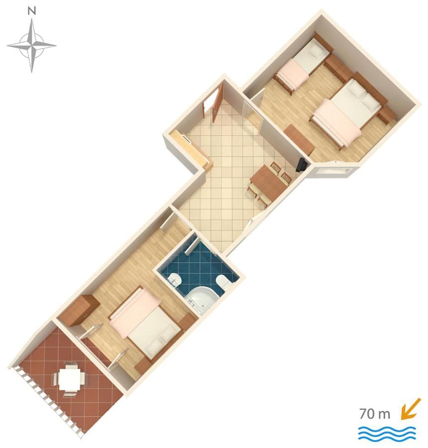 Apartments By The Sea Stara Novalja, Pag - 6469 Bagian luar foto